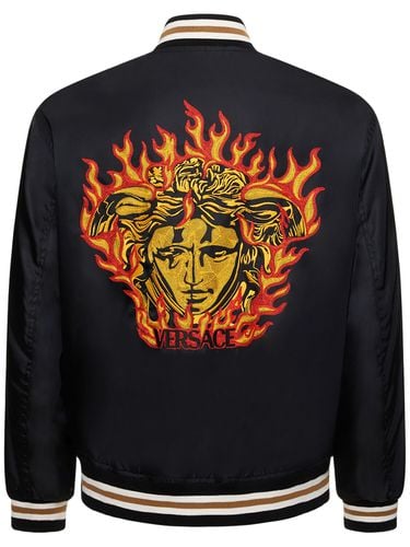 Bestickte Bomberjacke - VERSACE - Modalova