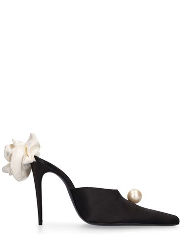 Mm Hohe Mules Aus Satin „flower“ - MAGDA BUTRYM - Modalova