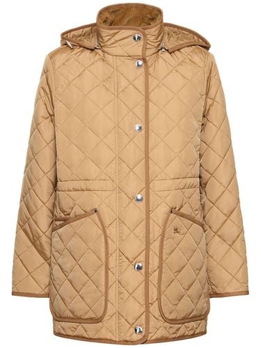 Chaqueta Acolchada Con Capucha - BURBERRY - Modalova