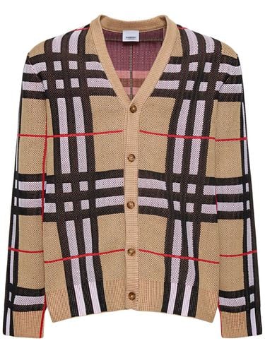 Cardigan Harriford Check - BURBERRY - Modalova