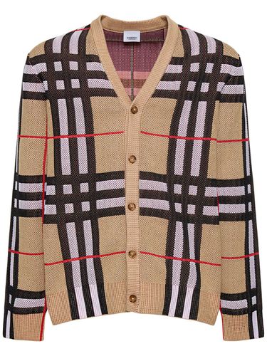 Cardigan Mit Karomuster „harriford“ - BURBERRY - Modalova