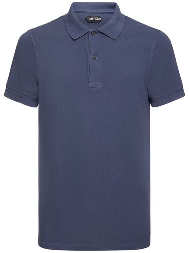 Polo De Algodón Piqué - TOM FORD - Modalova