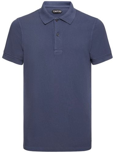 Tennis-polohemd Aus Piqué - TOM FORD - Modalova