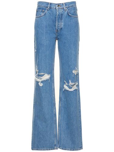 Jeans Dritti Gio In Denim Distressed - ANINE BING - Modalova