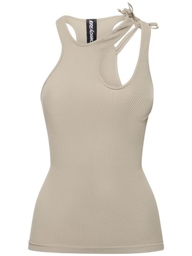 Ribbed Jersey Top W/ Double Straps - ANDREADAMO - Modalova