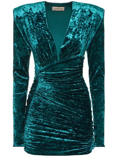 Crushed Velvet Mini Dress - ALEXANDRE VAUTHIER - Modalova