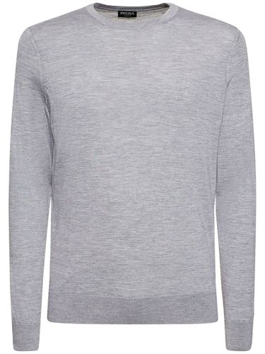 Cashmere & Silk Crewneck Sweater - ZEGNA - Modalova