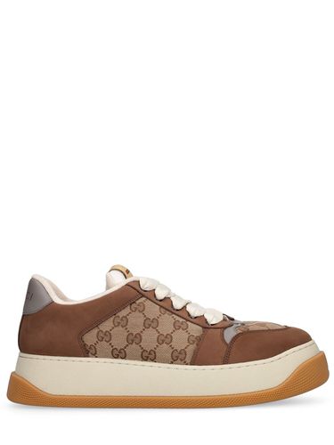 Double Screener Cotton Blend Sneakers - GUCCI - Modalova