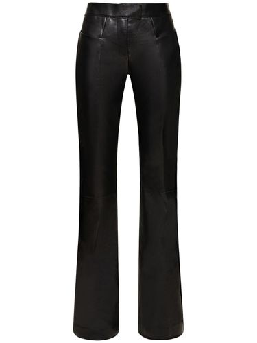 Flared Low Rise Leather Pants - TOM FORD - Modalova