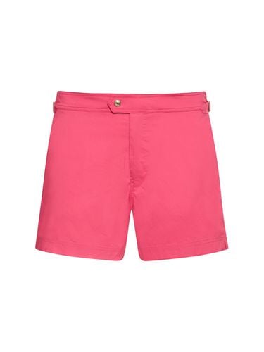 Compact Poplin Swim Shorts - TOM FORD - Modalova