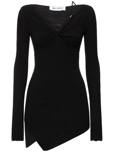 Desai Asymmetric Viscose Knit Mini Dress - THE ATTICO - Modalova