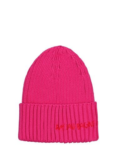 Cappello Beanie In Lana Con Ricamo Logo - RUSLAN BAGINSKIY - Modalova