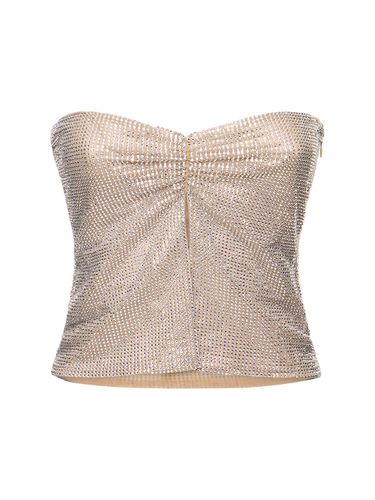 Embellished Strapless Crop Top - GIUSEPPE DI MORABITO - Modalova