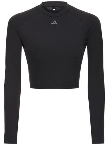 Hiit Long Sleeve Cropped Mock Neck Top - ADIDAS PERFORMANCE - Modalova