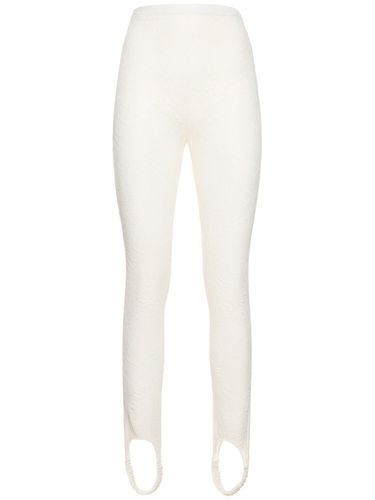 Laize Stretch Lace Leggings W/stirrups - GIUSEPPE DI MORABITO - Modalova