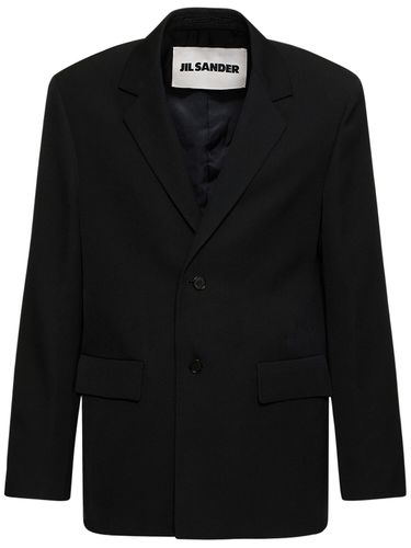 Blazer De Gabardina De Lana - JIL SANDER - Modalova