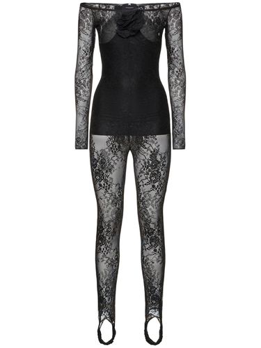 Laize Stretch Lace Jumpsuit - GIUSEPPE DI MORABITO - Modalova