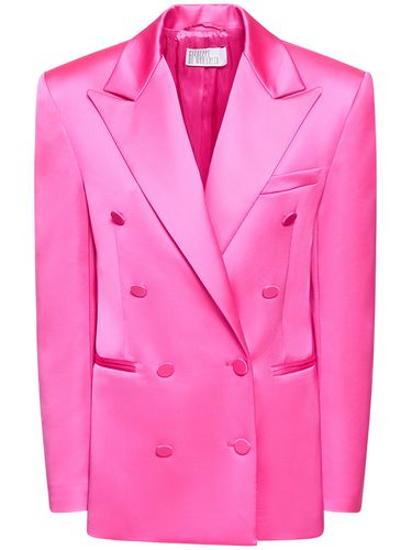 Zweireihiger Blazer Aus Satin - GIUSEPPE DI MORABITO - Modalova