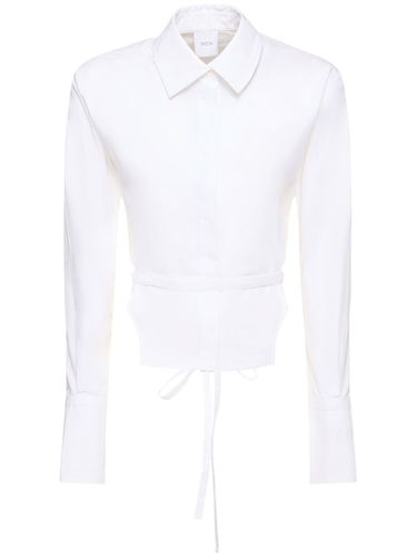 Cotton Poplin Shirt W/ Self-tie Waist - PATOU - Modalova