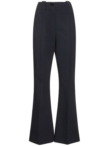 Pantaloni Bootcut In Viscosa Stretch - GANNI - Modalova