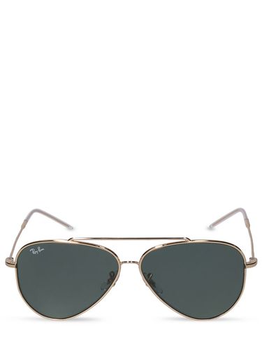 Occhiali Da Sole Aviator Reverse In Metallo - RAY-BAN - Modalova