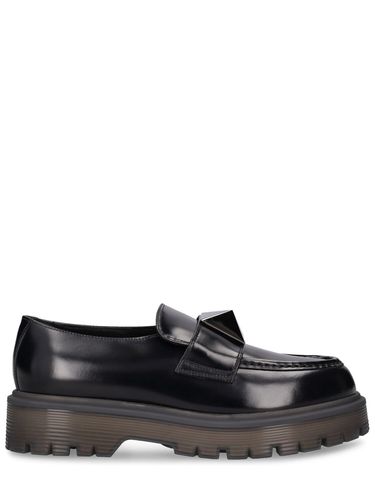 Mm One Stud Leather Loafers - VALENTINO GARAVANI - Modalova