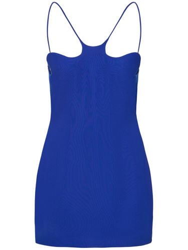 Wavy Neck Crepe Sleeveless Mini Dress - MÔNOT - Modalova