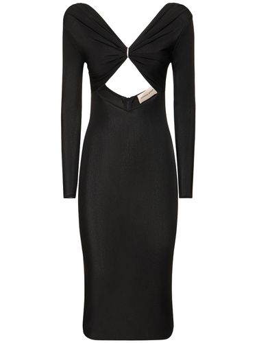 Vestido Midi De Viscosa Jersey - ALEXANDRE VAUTHIER - Modalova