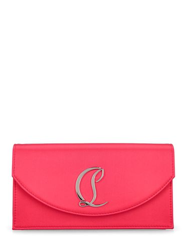 Pochette Piccola In Raso Di Crepe Con Logo - CHRISTIAN LOUBOUTIN - Modalova