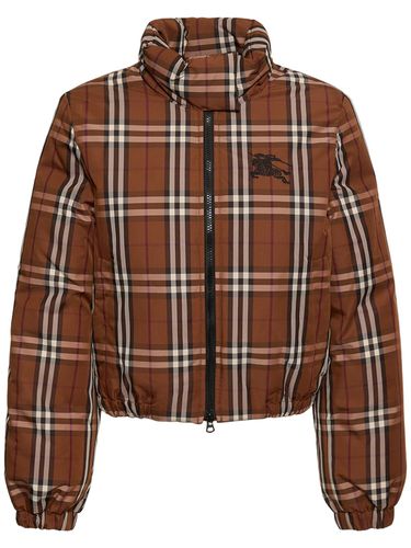 Bomber Eype In Nylon Check - BURBERRY - Modalova