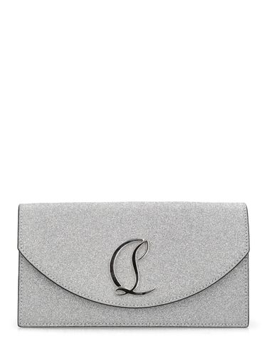 Clutch Pequeño De Piel Con Glitter - CHRISTIAN LOUBOUTIN - Modalova