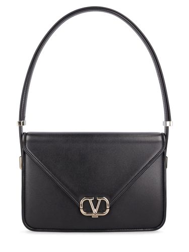 V Logo Leather Shoulder Bag - VALENTINO GARAVANI - Modalova