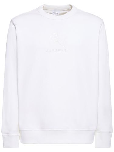 Tyrall Embroidered Logo Sweatshirt - BURBERRY - Modalova