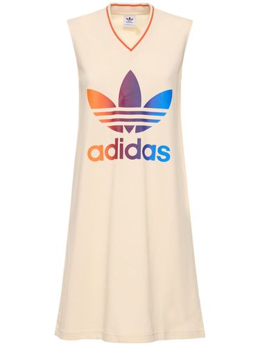 Vestito Con Scollo A V E Stampa Logo - ADIDAS ORIGINALS - Modalova