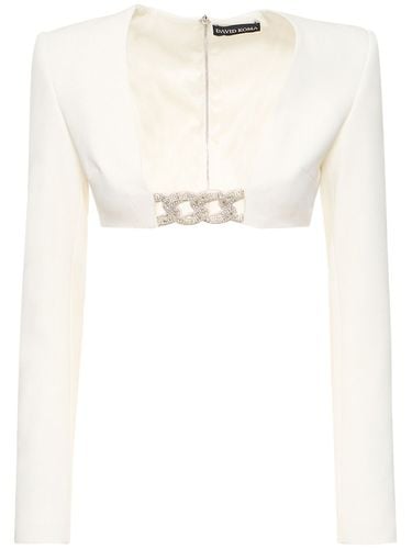 Cady Crop V Neck Chain Top - DAVID KOMA - Modalova