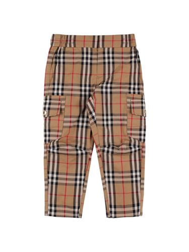 Cargohose Aus Baumwolle Mit Karodruck - BURBERRY - Modalova