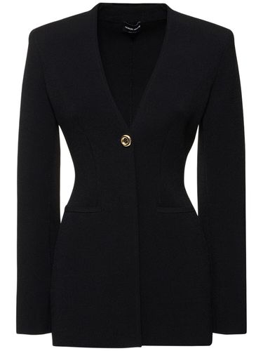 Blazer Monopetto In Misto Viscosa - GIORGIO ARMANI - Modalova