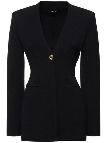 Single Breasted Viscose Blend Blazer - GIORGIO ARMANI - Modalova