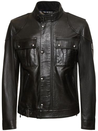 Gangster Waxed Leather Jacket - BELSTAFF - Modalova