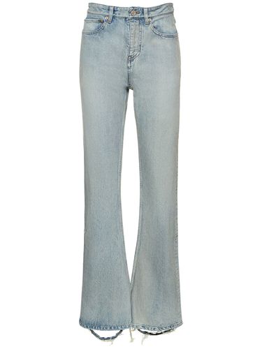 Jeans Bootcut In Denim Di Cotone - BALENCIAGA - Modalova