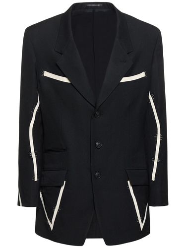 Blazer In Gabardina Di Lana - YOHJI YAMAMOTO - Modalova