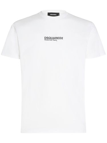 T-shirt Aus Baumwolljersey Mit Logodruck - DSQUARED2 - Modalova