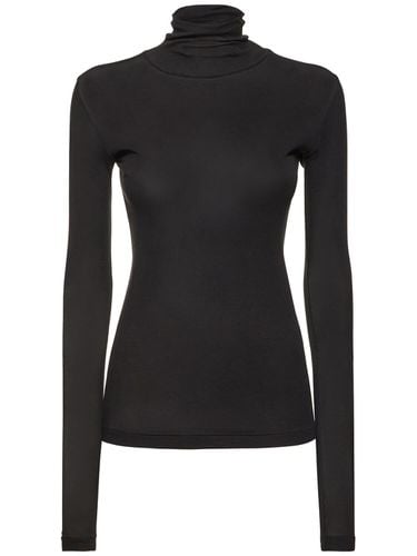 High Gauge Sheer Rib Turtleneck Top - AURALEE - Modalova