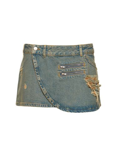 Hunter Cotton Denim Mini Skirt - MIAOU - Modalova