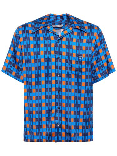 Camicia Bowling Highlife In Viscosa Stampata - WALES BONNER - Modalova