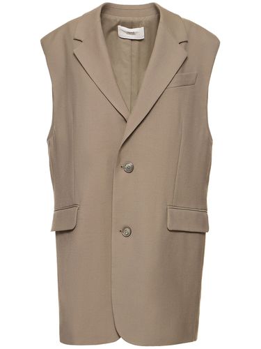 Gilet Oversize In Lana / Due Bottoni - AMI PARIS - Modalova