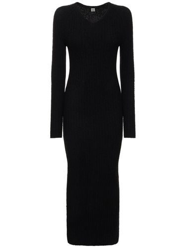 Ribbed Wool Blend Midi Dress - TOTEME - Modalova