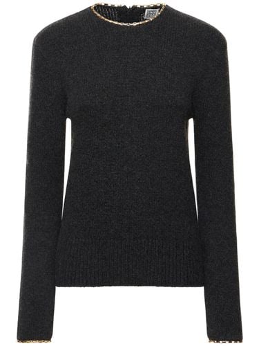 Chain-edge Wool Knit Sweater - TOTEME - Modalova