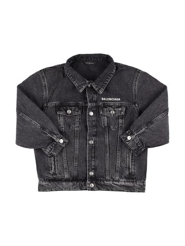 Chaqueta Oversize De Denim De Algodón - BALENCIAGA - Modalova