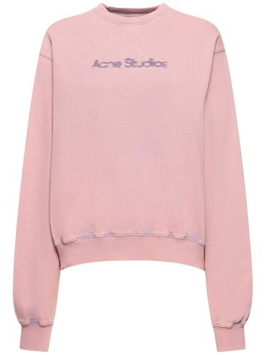 Felpa In Jersey Con Logo - ACNE STUDIOS - Modalova